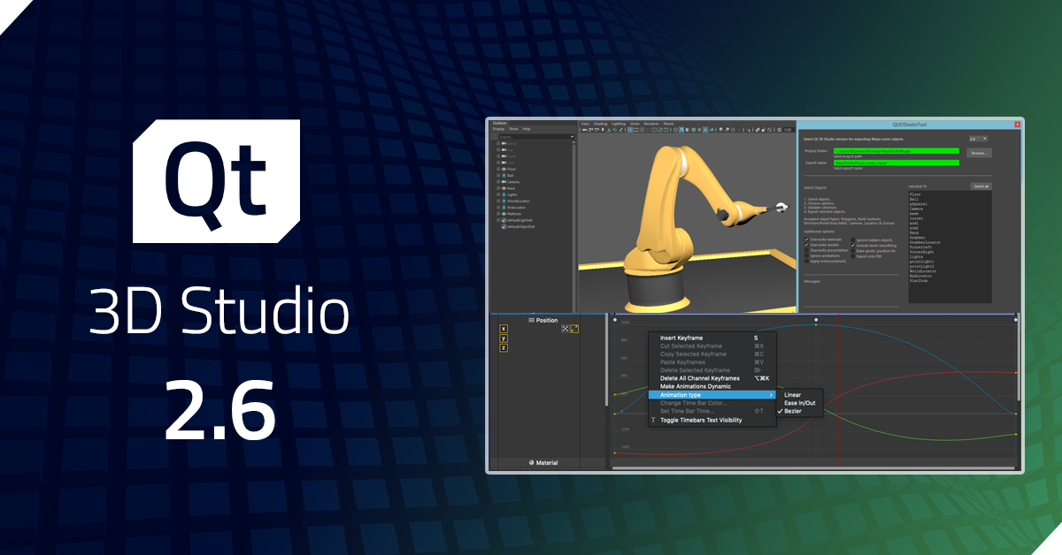 Qt 3D Studio 2.6 Released